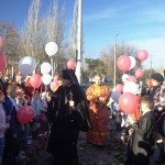 В день памяти священномученика Сергия Мелитопольского епископ Иосиф совершил Божественную Литургию в Свято-Троицком храме г. Мелитополя.