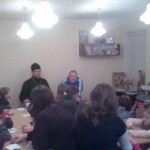 Прошел урок воспитанников воскресной школы совместно с детьми приюта.