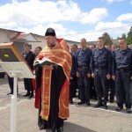 Праздничный молебен в батальоне милиции внутренних войск в Мелитополе в честь Дня Матери