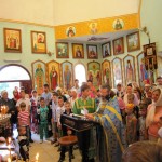 Молебен перед началом учебного года в храме во имя прп. Серафима Саровского