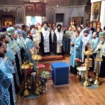 Архиепископ Запорожский и Мелитопольский Лукв в сослужении духовенства Конотопской и Глуховской епархии УПЦ совершил Богослужение в Трех-Анастасиевском кафедральном соборе г. Глухов Сумской области 29.07.2015