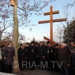 В Мелитополе освятили поклонный крест (11.11.2016)
