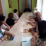 Студенты третьего поколения посетили открытый урок на территории храма святого Георгия Победоносца.