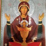 В Мелитополе в храме св. пр. Иоанна Кронштадтского отслужили молебен у иконы Божьей Матери Неупиваемая чаша.
